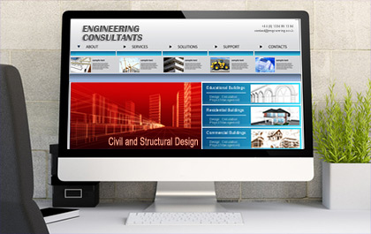 Engineering Website Design Image